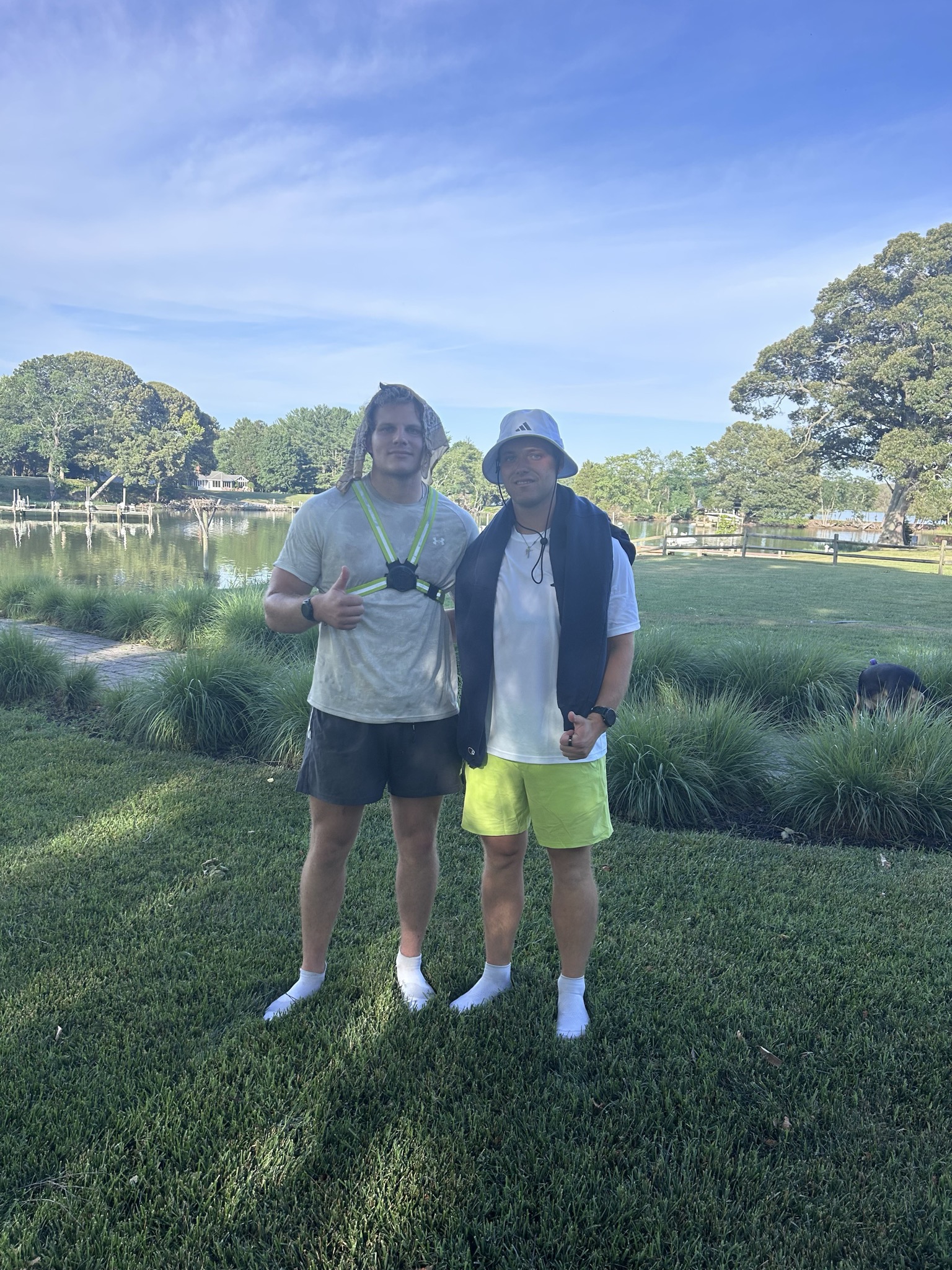 Max and Mike at the Outlast backyard ultra in Queenstown, Maryland